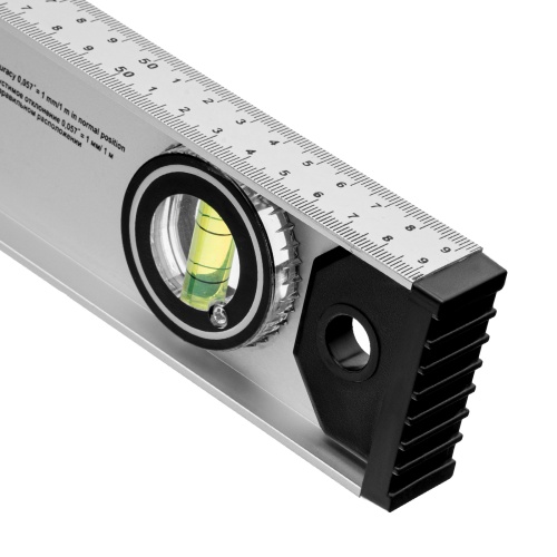 Уровень алюминиевый "Рельс", 600 мм, 3 глазка (1 поворотный) Matrix фото 7