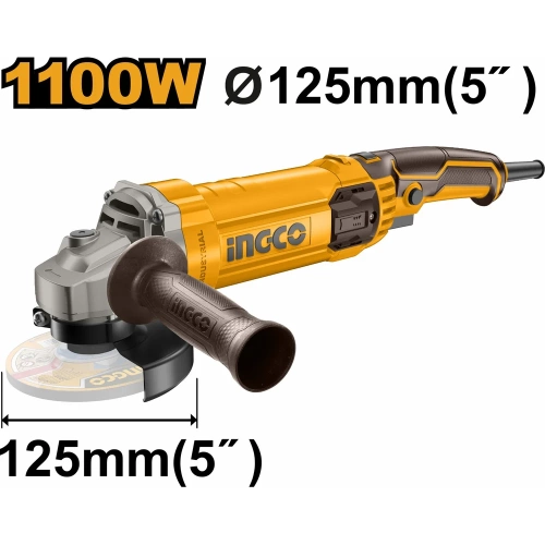 Угловая шлифовальная машина INGCO INDUSTRIAL 1100 AG110038 фото 3 Угловая шлифовальная машина INGCO INDUSTRIAL 1100 AG110038 фото 3