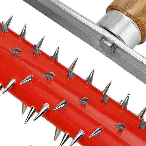 Валик для гипсокартона, 150 мм, игольчатый, деревянная ручка 500 мм MTX фото 6