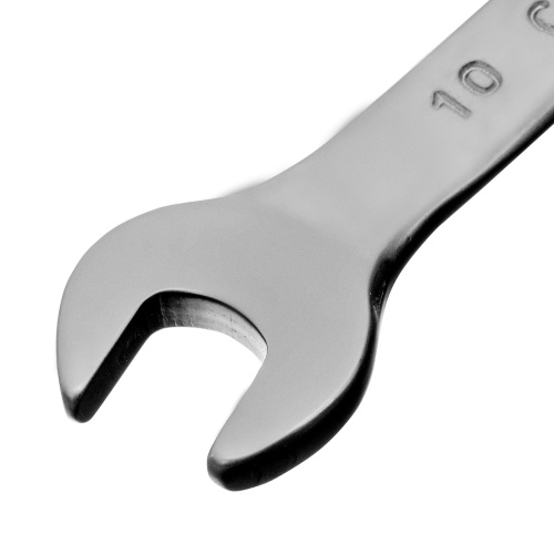 Ключ комбинированный, 10 мм, CrV, матовый хром Matrix фото 3