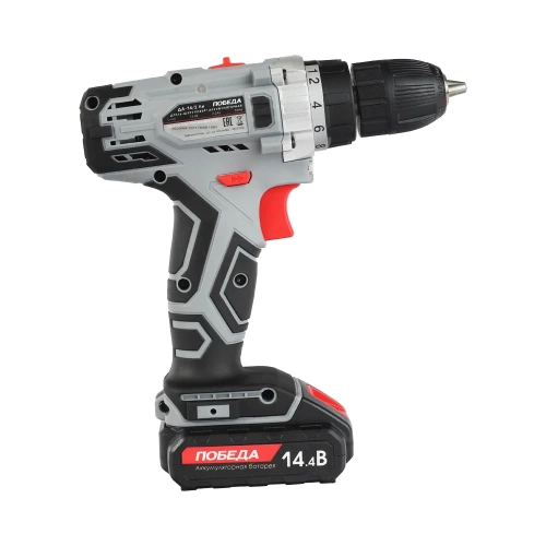 Аккумуляторная дрель-шуруповерт ПОБЕДА ДА-14/2 Ли 180201635 фото 4