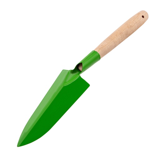 Совок посадочный узкий, 65 х 345 мм, стальной, деревянная рукоятка, Агроном, Сибртех фото 2