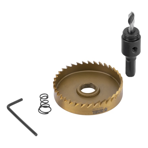 Коронка по металлу HSS, 63 мм, нитридтитановое покрытие Denzel фото 2