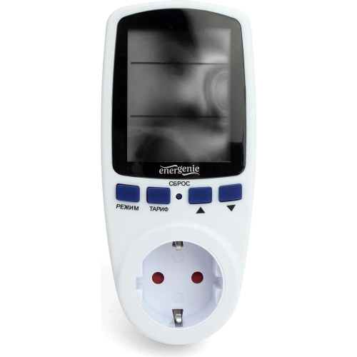 Измеритель мощности ваттметр Energenie двухтарифный, ЖК-дисплей 2.8″, русифицирован, белый EHB12-1 фото 4 Измеритель мощности ваттметр Energenie двухтарифный, ЖК-дисплей 2.8″, русифицирован, белый EHB12-1 фото 4
