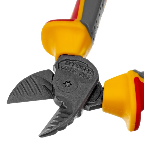 Бокорезы, диэлектрические рукоятки, до 1000 В, трехкомпонентные рукоятки, 160 мм Denzel фото 4