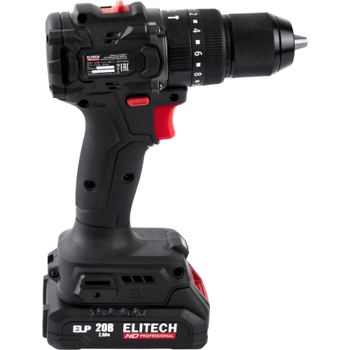 Аккумуляторная ударная дрель Elitech CD 20ISL2 (20В, 2х2Ач, 60Нм, BL) HD 205722 фото 4 Аккумуляторная ударная дрель Elitech CD 20ISL2 (20В, 2х2Ач, 60Нм, BL) HD 205722 фото 4