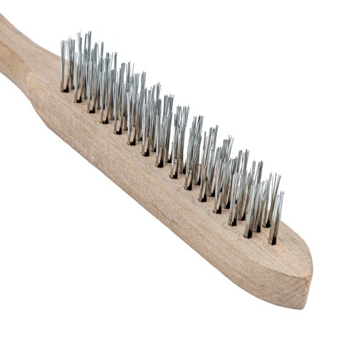 Щетка трехрядная металлическая с деревянной ручкой Sparta фото 4 Щетка трехрядная металлическая с деревянной ручкой Sparta фото 4
