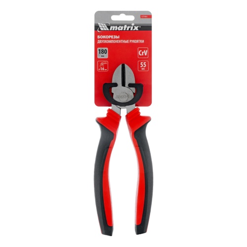 Бокорезы, 180 мм, хром-ванадий, двухкомпонентные рукоятки Matrix фото 6