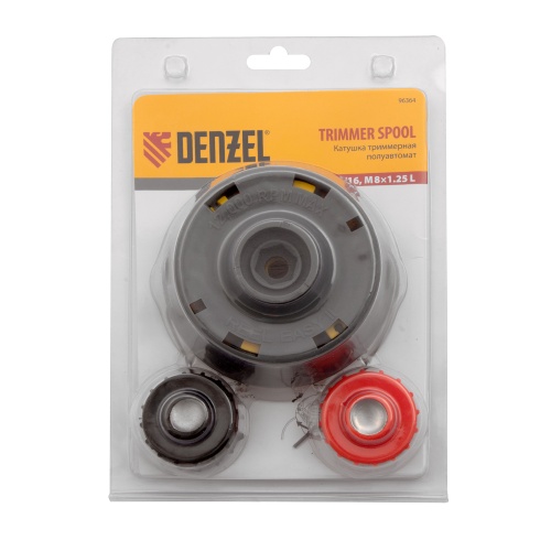 Катушка триммерная полуавтомат, быстрая заправка, шестигранник HEX х 15/6, болт 5/16 левый, М8 левый Denzel фото 5