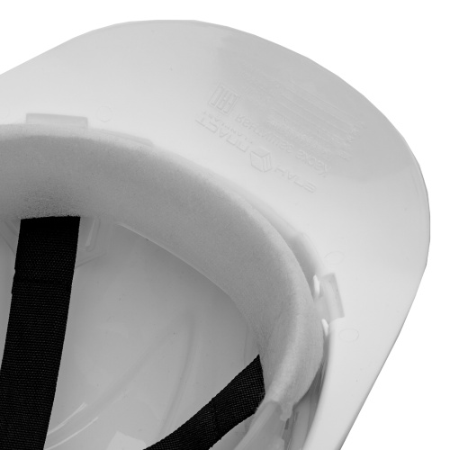Каска защитная из ударопрочной пластмассы, белая Сибртех фото 8