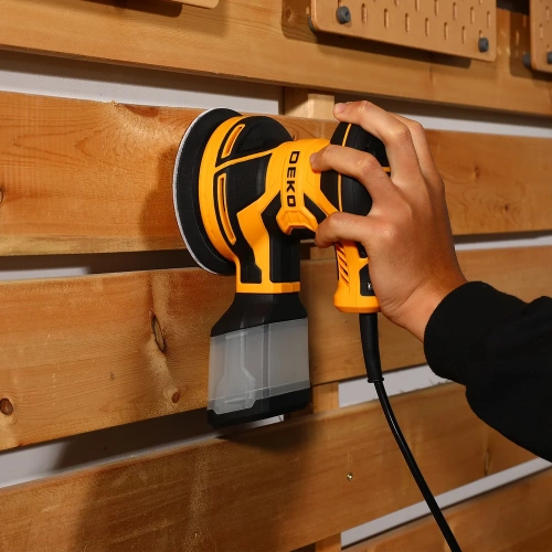 Эксцентриковая сетевая шлифмашина DEKO DK400G с набором оснастки 20шт, 400Вт 085-1100 фото 6 Эксцентриковая сетевая шлифмашина DEKO DK400G с набором оснастки 20шт, 400Вт 085-1100 фото 6