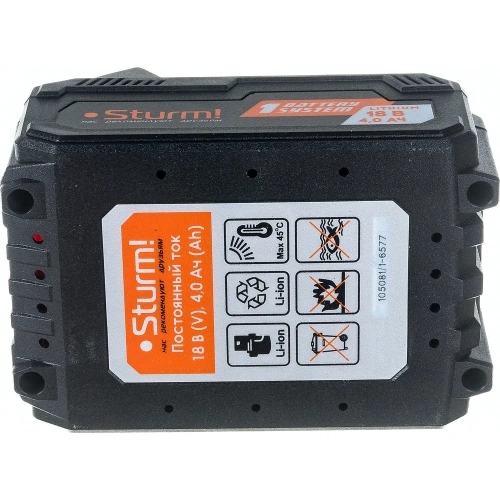 Аккумулятор 1BatterySystem (18 В; 4 Ач) Sturm SBP1804 фото 9 Аккумулятор 1BatterySystem (18 В; 4 Ач) Sturm SBP1804 фото 9