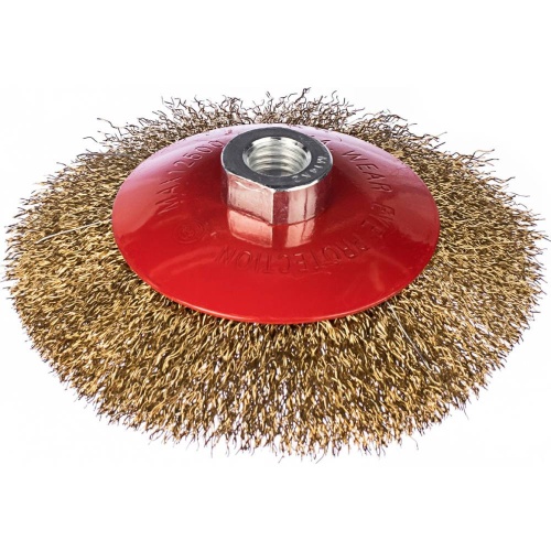 Корщетка-колесо Fit 39052 с наклоном М14 125 мм