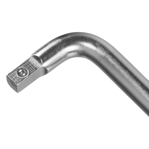 Вороток Г-образный, 150*40 мм, квадрат 1/4", CrV, матовый хром Denzel фото 3 Вороток Г-образный, 150*40 мм, квадрат 1/4", CrV, матовый хром Denzel фото 3