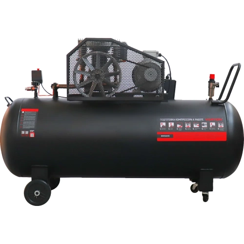 Компрессор ременной VERTON Air AC-500/1120R, 380/50 В/Гц, масл ремен, 1120л/мин, V500л, мощность5.5 кВт, макс давление12.5 бар, двиг, Медь, двухступ.голов 01.14017.25122 фото 3
