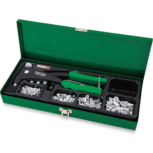 Набор-сет заклепочник + резьбовые заклепки TOPTUL M3, M4, M5, M6 GAAD0102