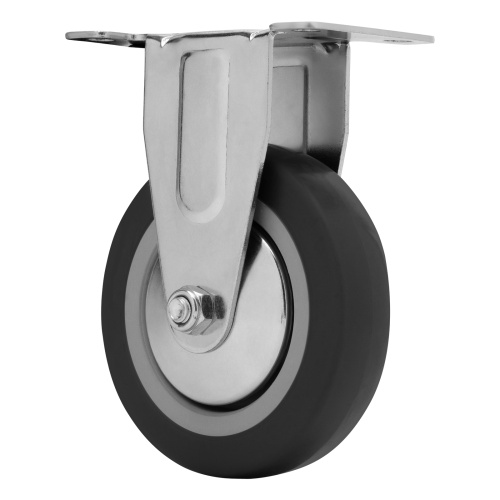 Колесо неповоротное D 100 мм, крепление  платформенное Сибртех фото 2