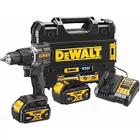 Ударная дрель-шуруповерт Dewalt DCD100M2T, 18 В, 1650 об/мин, 28050 уд/мин, с 2 АКБ 4 Ач и ЗУ, в кейсе TSTAK DCD100M2T-QW