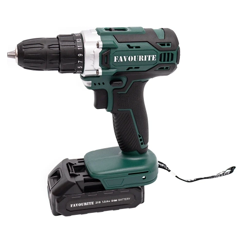 Аккумуляторная дрель-шуруповерт FAVOURITE 21 В, 1.5 Ач, 0-500/0-1800 об/мин, 40 Hm, 18+1 кейс, в комплекте ЗУ, 2хАКБ 1.5 Ач OBS 21 DC SET PROMO 158121021 фото 8 Аккумуляторная дрель-шуруповерт FAVOURITE 21 В, 1.5 Ач, 0-500/0-1800 об/мин, 40 Hm, 18+1 кейс, в комплекте ЗУ, 2хАКБ 1.5 Ач OBS 21 DC SET PROMO 158121021 фото 8