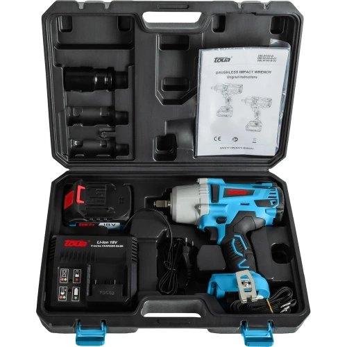 Импульсный аккумуляторный гайковерт TOUA DBLW180B 18v, 1АКБ+ЗУ DBLW180B-1 фото 11