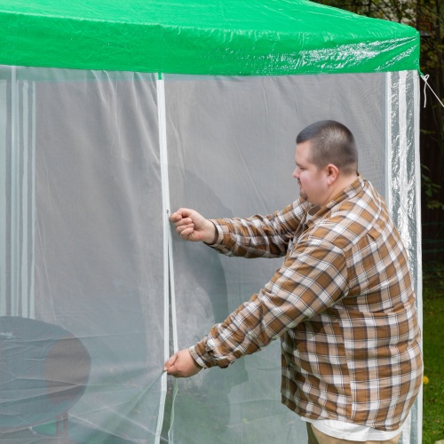 Тент садовый с москитной сеткой, 2.5 х 2.5/2.4, Camping Palisad фото 13