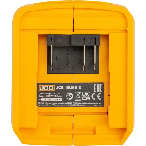 Адаптер-переходник для аккумуляторных батарей JCB 18V JCB-18USB-E(57249) фото 3