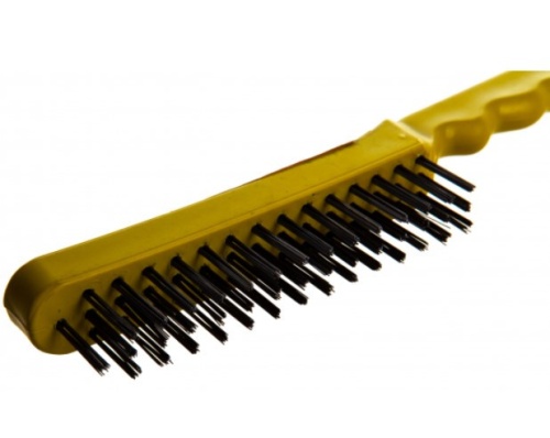 Щетка стальная Stayer Master 35015-3 с пластмассовой ручкой 3 ряда фото 3