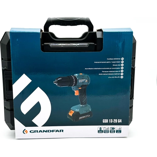 Аккумуляторный ударный шуруповерт GRANDFAR GSB 13-20G4 фото 8