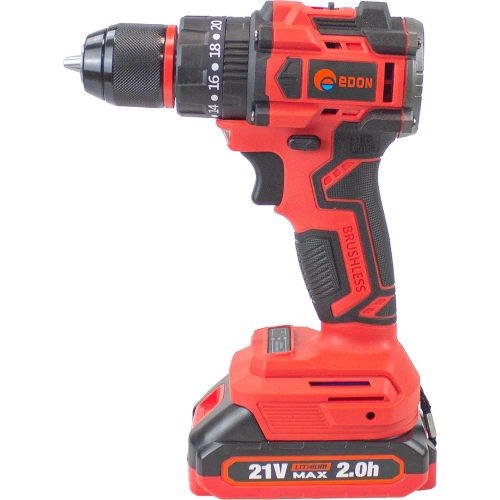 Аккумуляторная ударная бесщеточная дрель-шуруповерт EDON UAD-21PBL 27519 фото 3 Аккумуляторная ударная бесщеточная дрель-шуруповерт EDON UAD-21PBL 27519 фото 3