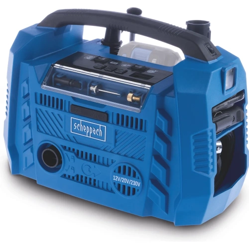 Автомобильный аккумуляторный компрессор Scheppach Airforce 6 без АКБ и ЗУ 5906159901 Автомобильный аккумуляторный компрессор Scheppach Airforce 6 без АКБ и ЗУ 5906159901
