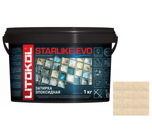 Затирка эпоксидная для швов Litokol Starlike Evo S.208 Sabbia 1 кг