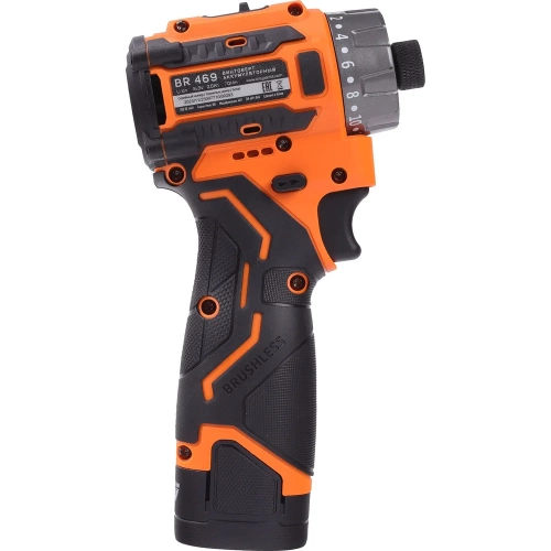 Винтоверт Patriot BR 469 HEX 1/4, 16.8В, 2.0 Ач, 70Нм, 2 акб и зу, кейс 180201469 фото 4