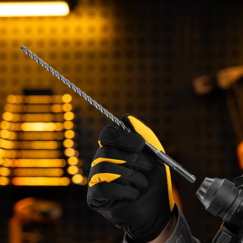 Бур по бетону, цельная крестовая пластина, 6x265 мм, SDS PLUS Denzel фото 7