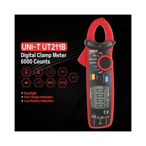 Токоизмерительные клещи постоянного и переменного тока UNI-T UT211B 00-00007504 фото 7
