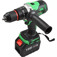 Аккумуляторная ударная дрель-шуруповерт Zitrek Green Impact 18V (18В, Li-ion 2x5.0Ач) 063-4046
