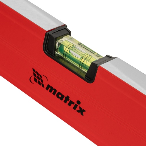 Уровень алюминиевый магнитный, 1500 мм, фрезерованный, 3 глазка (1 зеркальный) усиленный Matrix фото 3