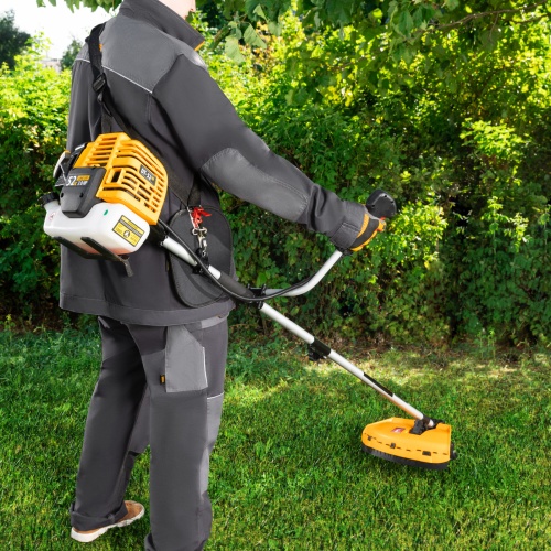 Триммер бензиновый DT 52S, 52 см3, 3 л. с, разъемная штанга, состоит из 2 частей Denzel фото 23