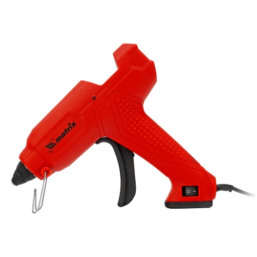 Клеевой пистолет, 11 мм, 40 (100) Вт, 18 г/мин, выключатель и индикатор напряжения Matrix фото 5