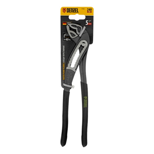 Клещи переставные, обливные рукоятки, 240 мм Denzel фото 8