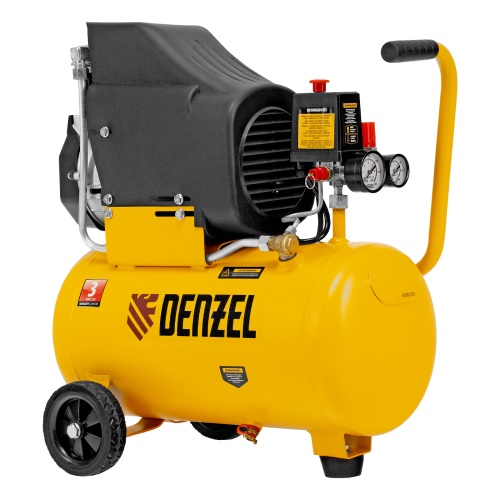 Компрессор воздушный DLC1300/24 безмасляный 1.3 кВт, 24 литра, 206 л/мин Denzel фото 2 Компрессор воздушный DLC1300/24 безмасляный 1.3 кВт, 24 литра, 206 л/мин Denzel фото 2