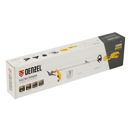 Триммер электрический TE-1220, 1200 Вт, 380 мм, катушка, диск, разборная штанга Denzel фото 21