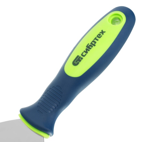 Шпательная лопатка из нержавеющей стали, 120 мм, двухкомпонентная ручка Сибртех фото 4