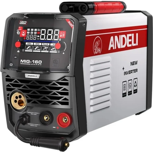 Инвертор сварочный полуавтоматический ANDELI MIG-160 AIR режимы MIG/LIFT TIG/MMA артикул ADL20-215 фото 5