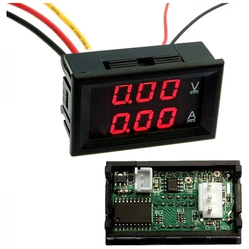 Цифровой вольтметр-амперметр RUICHI 97668 Цифровой вольтметр-амперметр RUICHI 97668