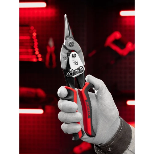 Ножницы по металлу Matrix PRO 250 мм, прямой рез, сталь CRMO, двухкомпонентные рукоятки 78322 фото 3 Ножницы по металлу Matrix PRO 250 мм, прямой рез, сталь CRMO, двухкомпонентные рукоятки 78322 фото 3