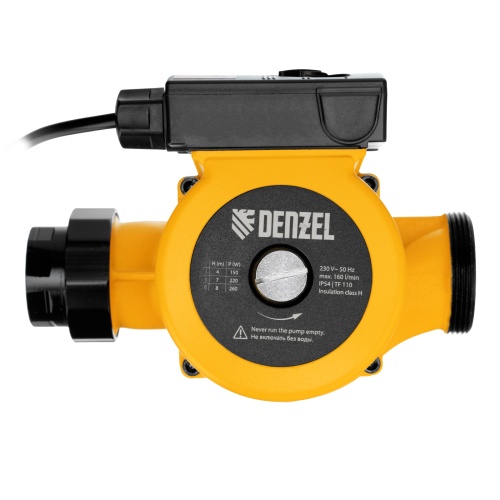 Циркуляционный насос CP32-8, напор 8 м, 160 л/мин, 1 м кабель, монт. длина 180 мм Denzel фото 3