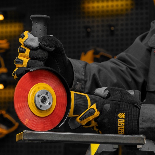 Щетка для УШМ, 125 мм, Плоская, нейлоновая щетина, посадка 22,2 мм Denzel фото 8