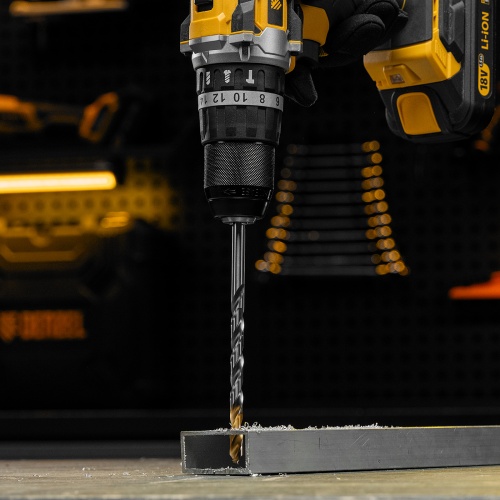 Сверло спиральное по металлу 8,5 х 165 мм, Р6М5, Golden Tip, удлиненное Denzel фото 9