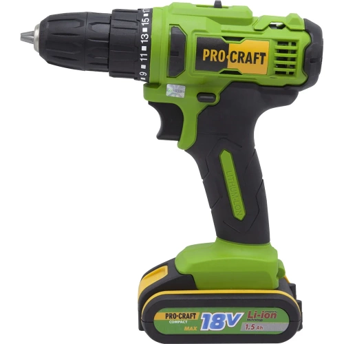Аккумуляторная дрель-шуруповерт PROCRAFT PA18C