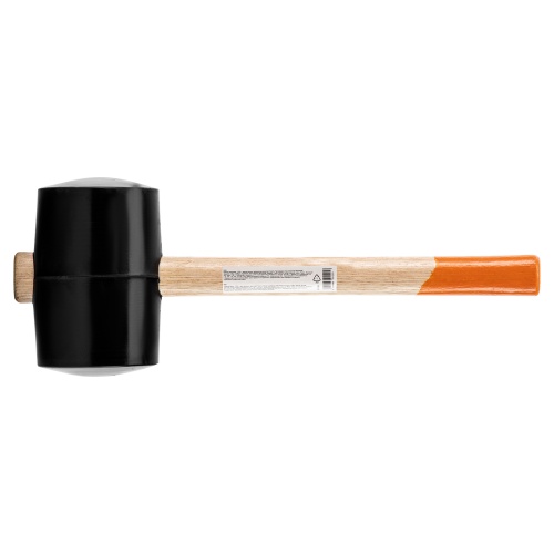 Киянка резиновая, 1130 г, черная резина, деревянная рукоятка Sparta фото 6